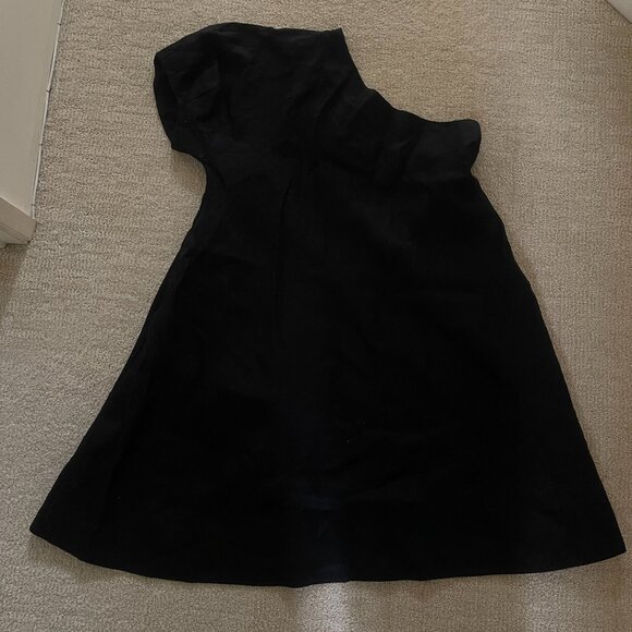 New Banana Republic Odile 100% Linen One Shoulder Dress - Size S - Picture 4 of 9